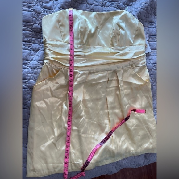 David's Bridal Canary Bridesmaids Dress - Picture 13 of 16